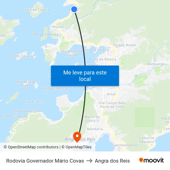 Rodovia Governador Mário Covas to Angra dos Reis map