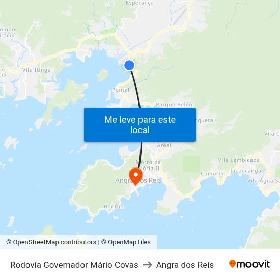 Rodovia Governador Mário Covas to Angra dos Reis map