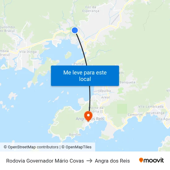Rodovia Governador Mário Covas to Angra dos Reis map
