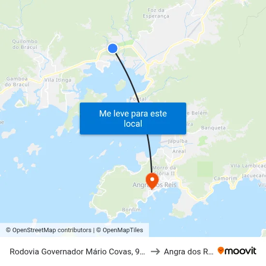 Rodovia Governador Mário Covas, 95-253 to Angra dos Reis map
