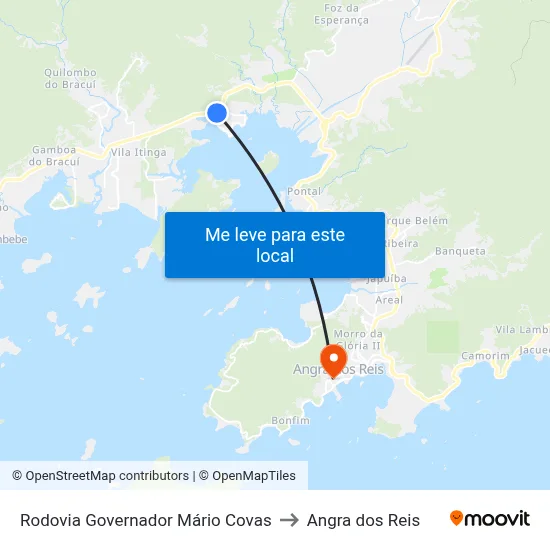 Rodovia Governador Mário Covas to Angra dos Reis map