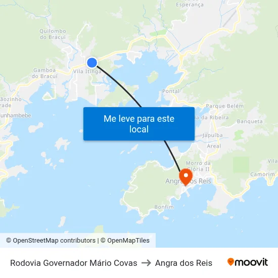 Rodovia Governador Mário Covas to Angra dos Reis map