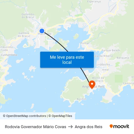 Rodovia Governador Mário Covas to Angra dos Reis map