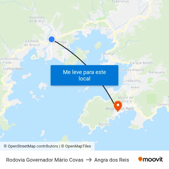 Rodovia Governador Mário Covas to Angra dos Reis map