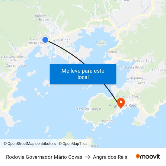 Rodovia Governador Mário Covas to Angra dos Reis map