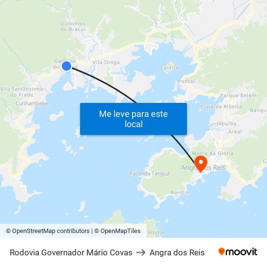 Rodovia Governador Mário Covas to Angra dos Reis map