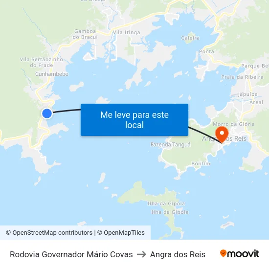 Rodovia Governador Mário Covas to Angra dos Reis map