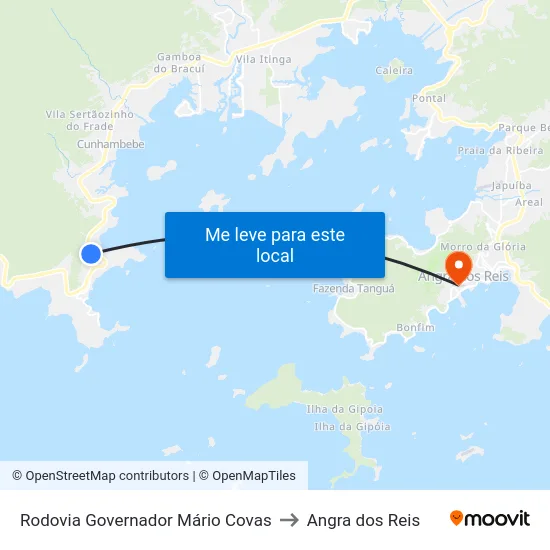 Rodovia Governador Mário Covas to Angra dos Reis map