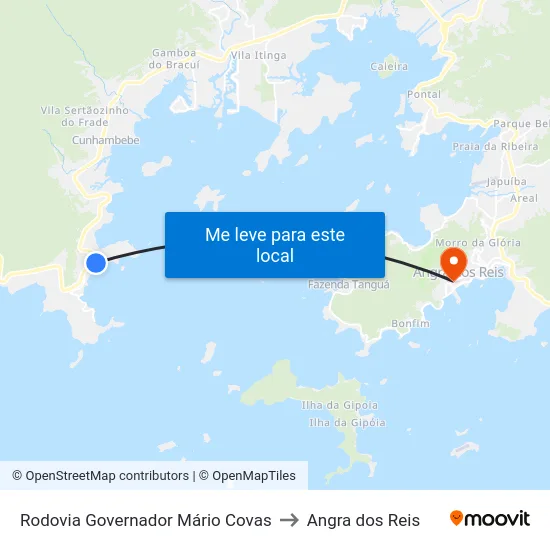 Rodovia Governador Mário Covas to Angra dos Reis map