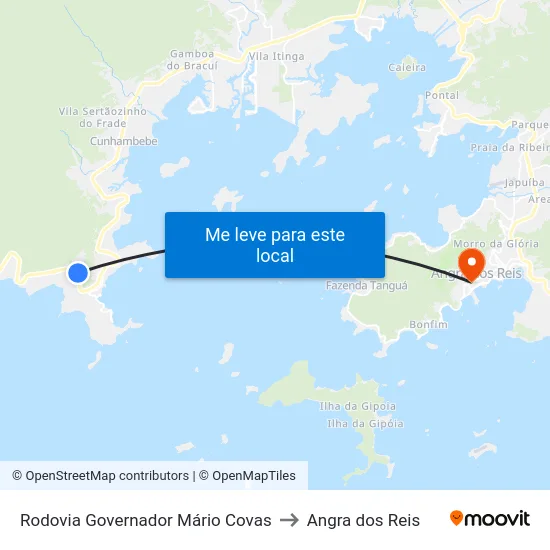 Rodovia Governador Mário Covas to Angra dos Reis map