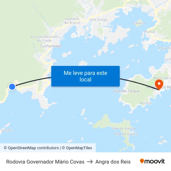 Rodovia Governador Mário Covas to Angra dos Reis map