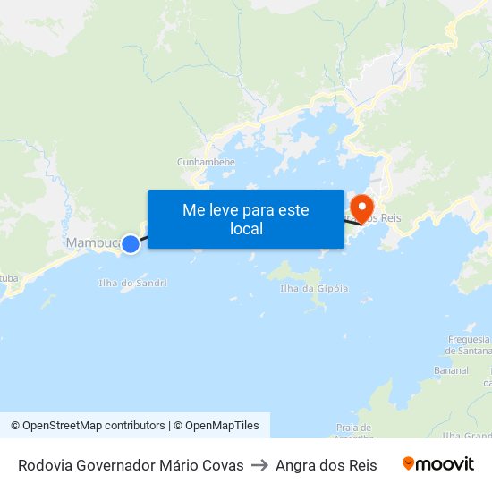Rodovia Governador Mário Covas to Angra dos Reis map
