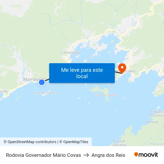 Rodovia Governador Mário Covas to Angra dos Reis map