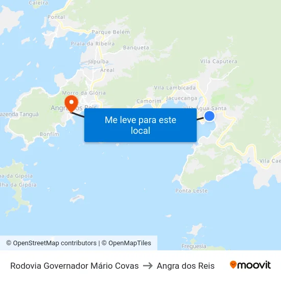 Rodovia Governador Mário Covas to Angra dos Reis map