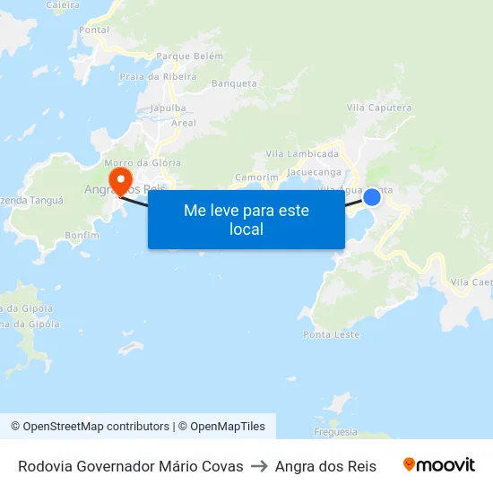 Rodovia Governador Mário Covas to Angra dos Reis map