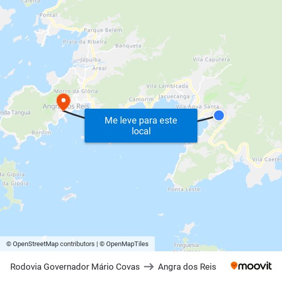 Rodovia Governador Mário Covas to Angra dos Reis map