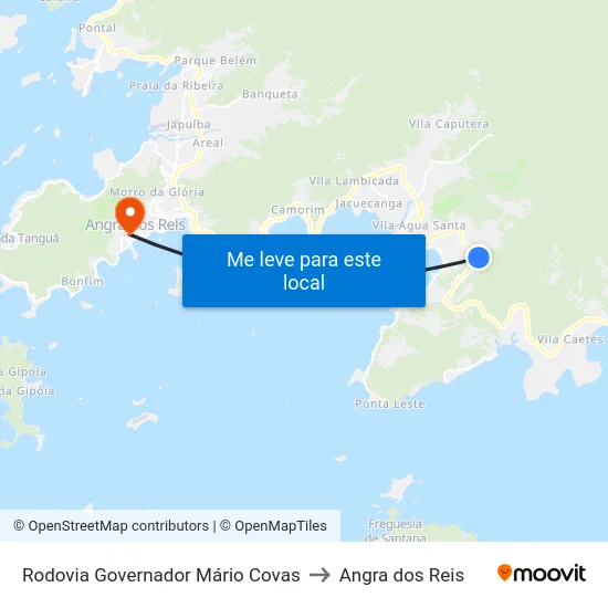 Rodovia Governador Mário Covas to Angra dos Reis map