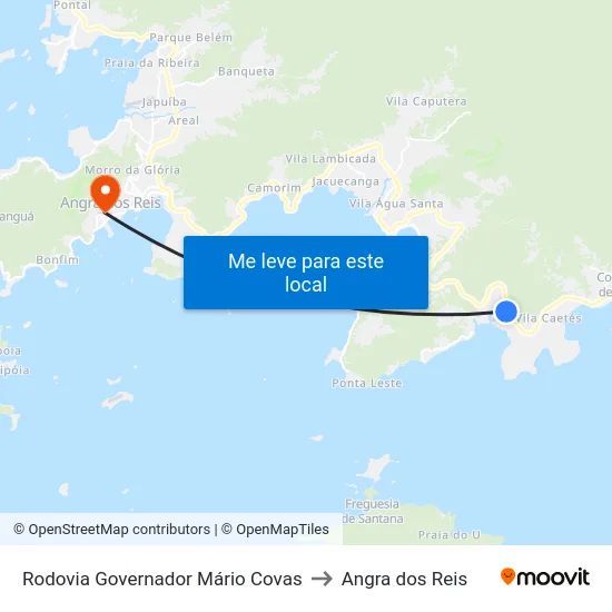 Rodovia Governador Mário Covas to Angra dos Reis map