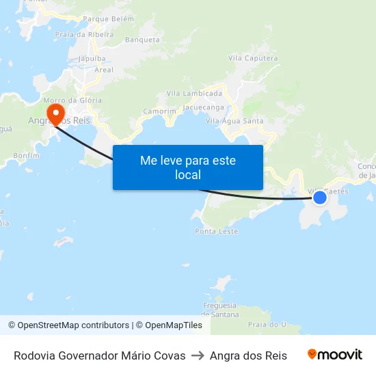 Rodovia Governador Mário Covas to Angra dos Reis map