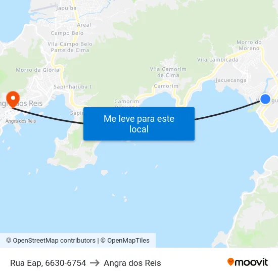 Rua Eap, 6630-6754 to Angra dos Reis map