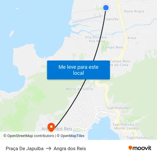 Praça De Japuíba to Angra dos Reis map