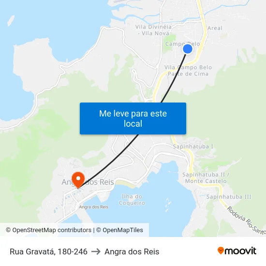 Rua Gravatá, 180-246 to Angra dos Reis map
