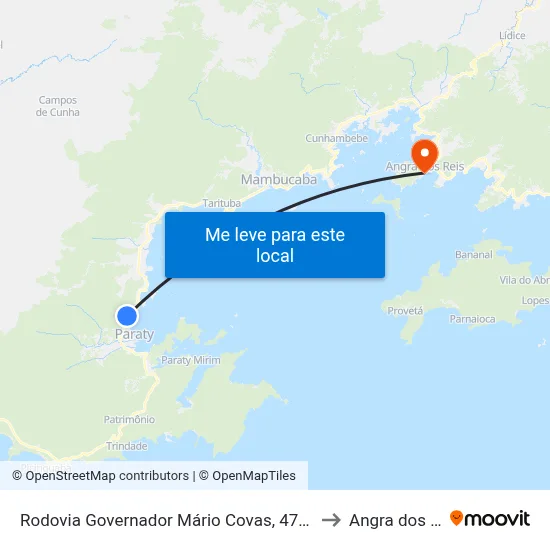 Rodovia Governador Mário Covas, 47296-48976 to Angra dos Reis map