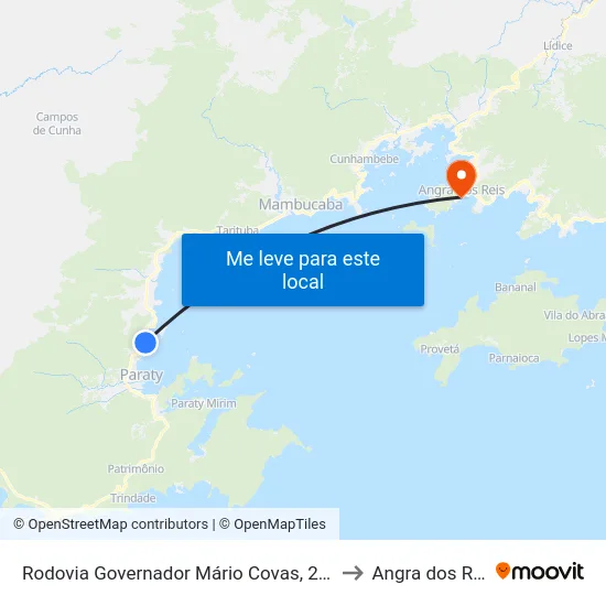 Rodovia Governador Mário Covas, 26219 to Angra dos Reis map