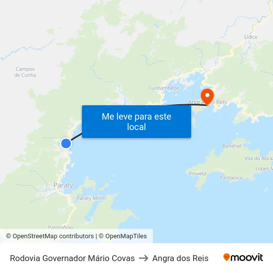Rodovia Governador Mário Covas to Angra dos Reis map