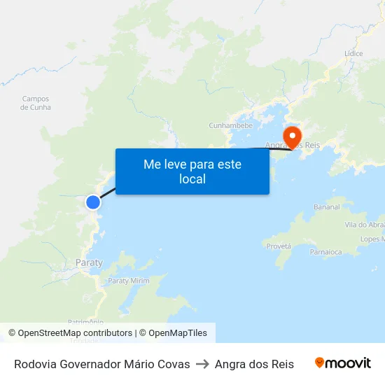 Rodovia Governador Mário Covas to Angra dos Reis map