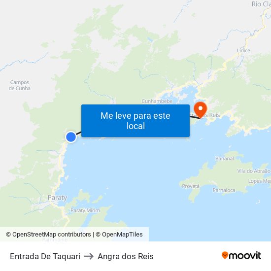 Entrada De Taquari to Angra dos Reis map