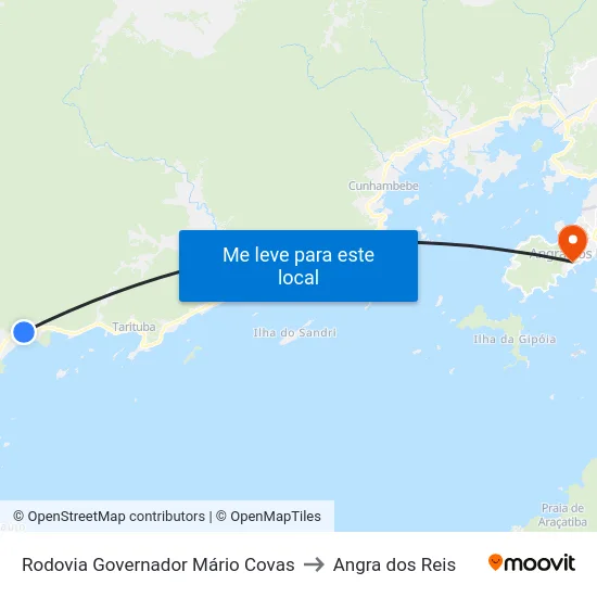 Rodovia Governador Mário Covas to Angra dos Reis map