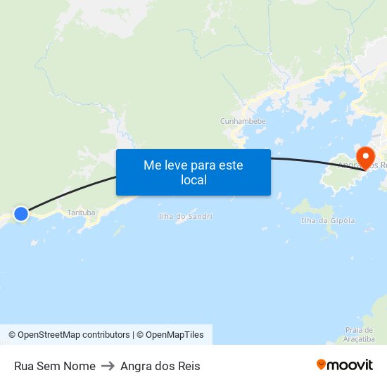 Rua Sem Nome to Angra dos Reis map