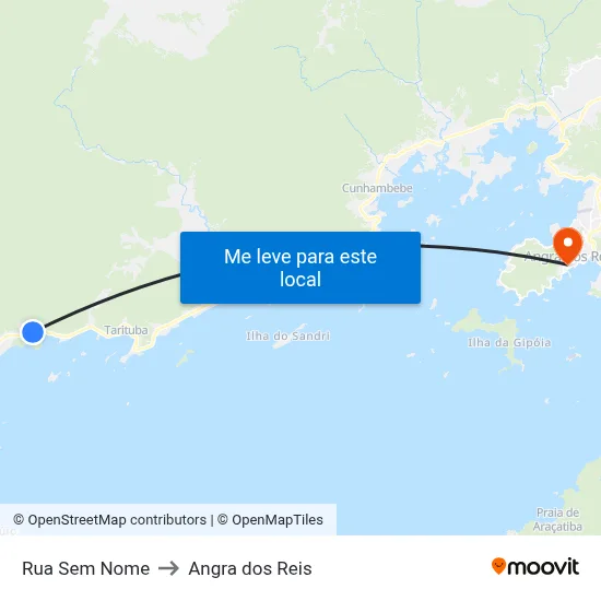 Rua Sem Nome to Angra dos Reis map