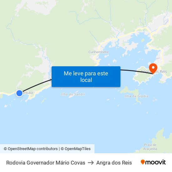 Rodovia Governador Mário Covas to Angra dos Reis map