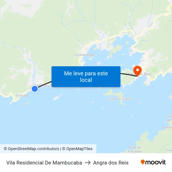 Vila Residencial De Mambucaba to Angra dos Reis map