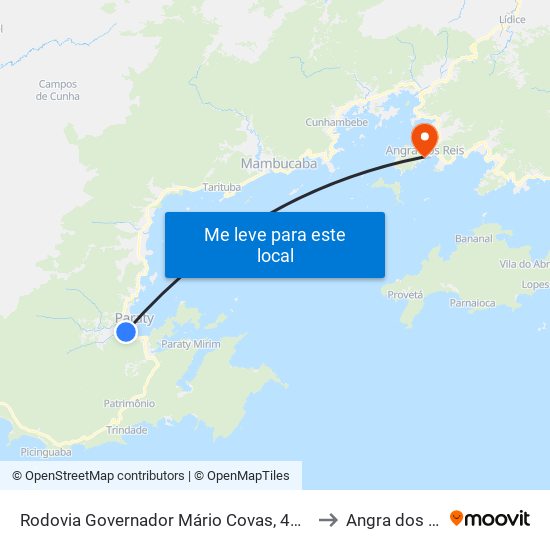 Rodovia Governador Mário Covas, 4200-4248 to Angra dos Reis map