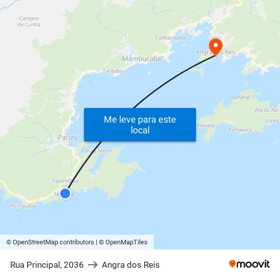 Rua Principal, 2036 to Angra dos Reis map