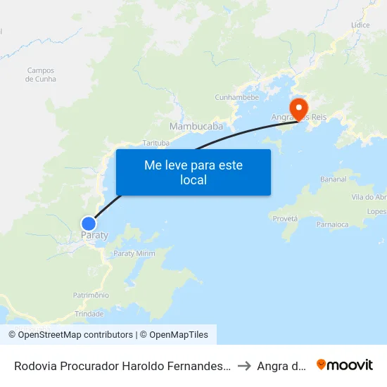 Rodovia Procurador Haroldo Fernandes Duarte, 48977-51731 to Angra dos Reis map