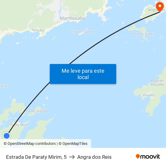 Estrada De Paraty Mirim, 5 to Angra dos Reis map