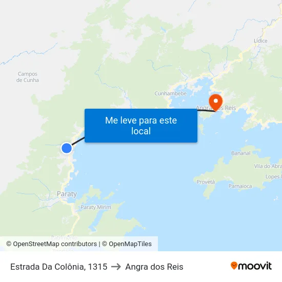 Estrada Da Colônia, 1315 to Angra dos Reis map