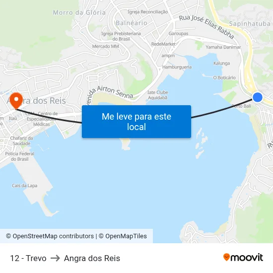 12 - Trevo to Angra dos Reis map