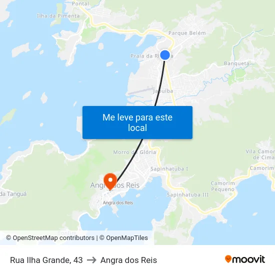 Rua Ilha Grande, 43 to Angra dos Reis map