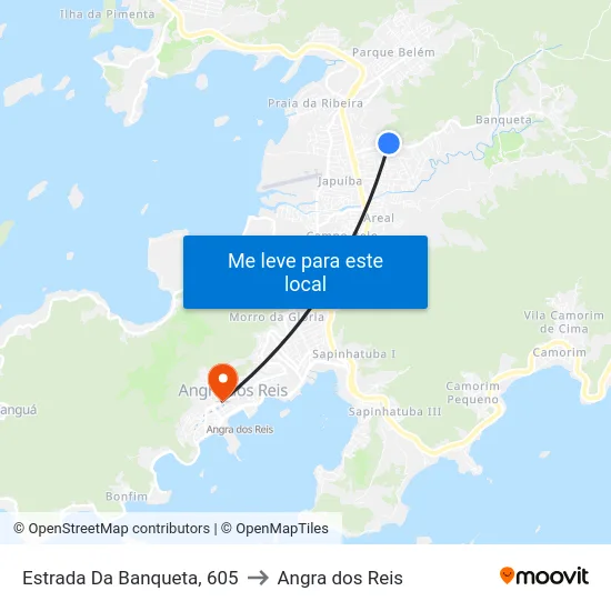 Estrada Da Banqueta, 605 to Angra dos Reis map