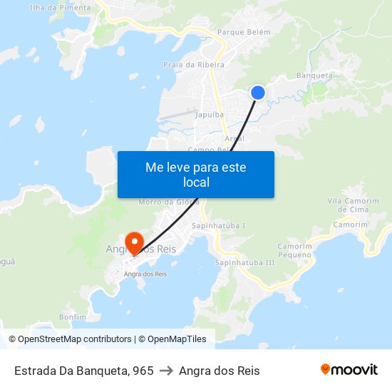 Estrada Da Banqueta, 965 to Angra dos Reis map