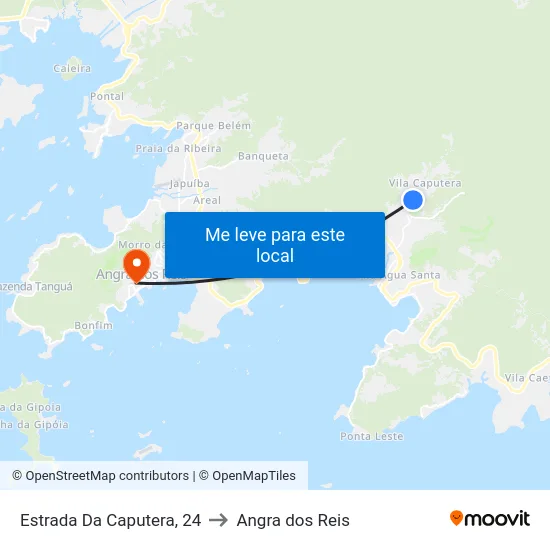Estrada Da Caputera, 24 to Angra dos Reis map