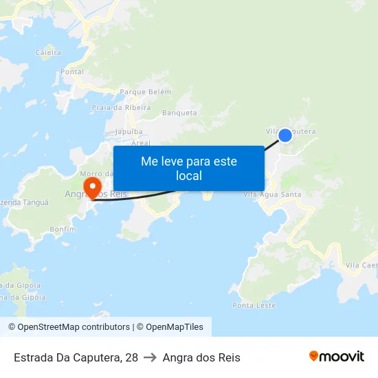 Estrada Da Caputera, 28 to Angra dos Reis map