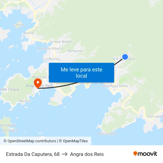 Estrada Da Caputera, 68 to Angra dos Reis map