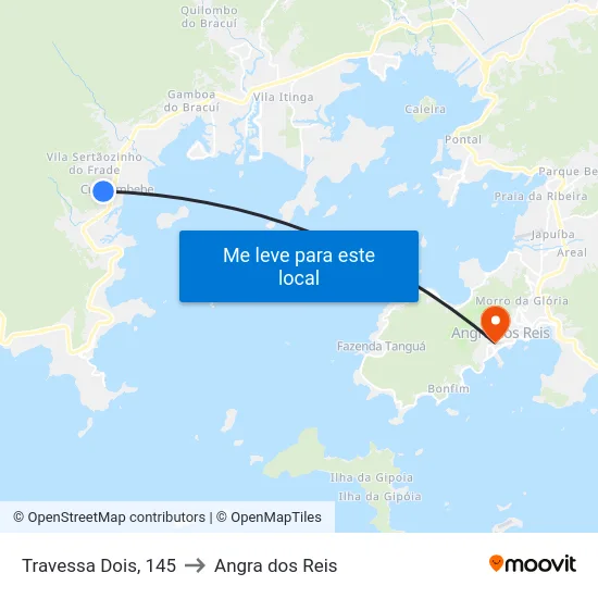 Travessa Dois, 145 to Angra dos Reis map