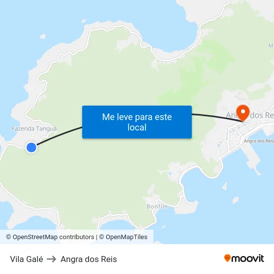 Vila Galé to Angra dos Reis map